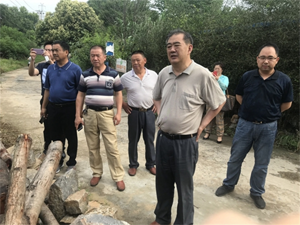 淮南市八公山區(qū)政協視察我區(qū)農村人居環(huán)境整治及河長制工作