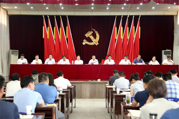 淮南大通區(qū)委全面依法治區(qū)暨平安大通建設工作會