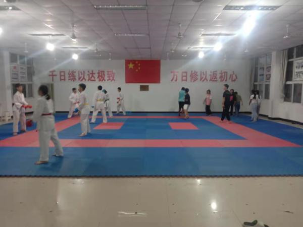 淮南市：全運(yùn)會(huì)空手道亞軍支招我?？帐值狸?duì)